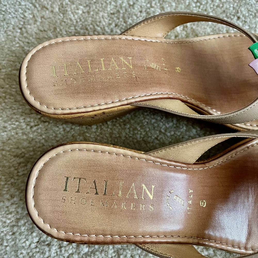 Italian Shoe Makers Wedge Sandal - Picture 2 of 4